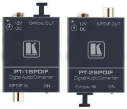KRAMER - Convertisseur audio numérique S/PDIF vers TosLink 12V - Format : PicoT - (option rack : RK-4PT)