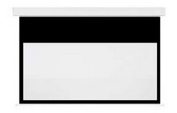 Ecran Electrique ORAY SQUAR'EVOLUTION HC - Format 16/10 - toile blanc mat occultant - bords noirs + extra drop - 145 x 232