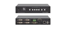 KRAMER - Sélecteur DVI Reclocking (SINGLE LINK) HDCP 4x1  - Format : Desktop - (option rack : RK-1)