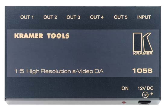 KRAMER - Distributeur s-vidéo Y/C 1:5, 230 Mhz 12V - Format : Tool - (option rack : RK-3/6/9T)
