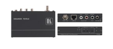 KRAMER - Récepteur vidéo + audio stéréo & S/PDIF CAT5 (RJ45) 600M 12V - Format : Tool - (option rack : RK-3/6/9T)
