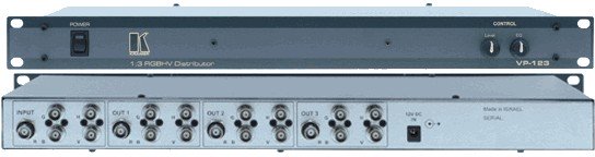 KRAMER - Distributeur RVBHV 1:3, 370 Mhz, connecteurs BNC 220V - Format : 19