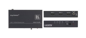 KRAMER - Sélecteur HDMI & IR 2x1 12V - Format : Tool - (option rack : RK-3/6/9T)